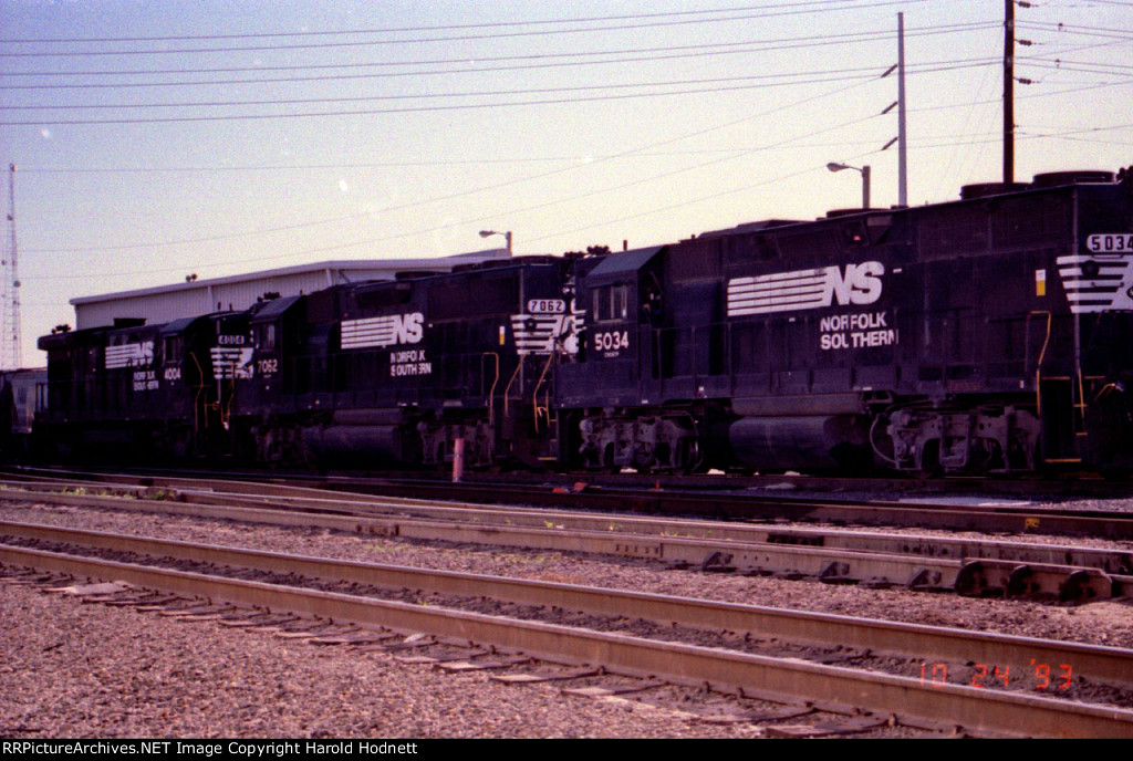 NS 5034, 7062, and 4004 across from the yard office